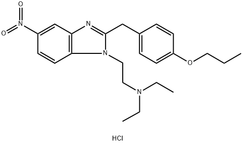 Структура хлоргидрата Protonitazene